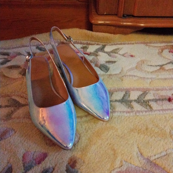 J Crew iridescent pumps sz 7.5 - Picture 1 of 4
